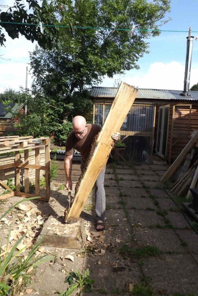 Sideaxe on Riven Oak